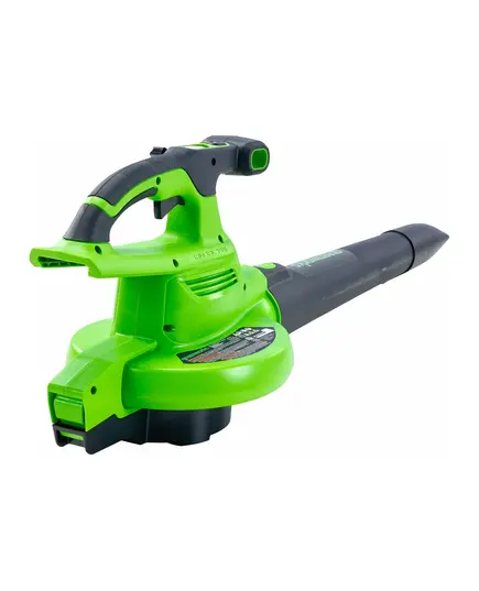Акк. воздуходувное всасывающее устройство GREENWORKS GD40BVII, 40 В, бесщеточный, 370 км/ч, АКБ 4 Ач, ЗУ (2406907UB), изображение 5