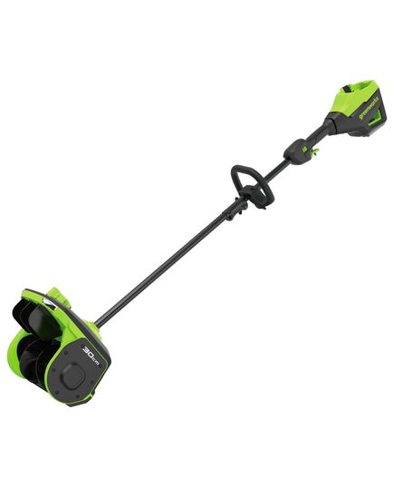 Акк. снегоуборочник GREENWORKS GD60SS2 (снеголопата), 60V, 30 см, бесщеточный, с регулируемым направлением выброса, без АКБ и ЗУ (2603207gw), изображение 2