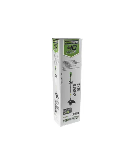Акк. триммер GREENWORKS GD40BC, 40 В, б/щ мотор DigiPro, 1*4Ач, ЗУ, 40 см, леска 2 мм, нож, изображение 8