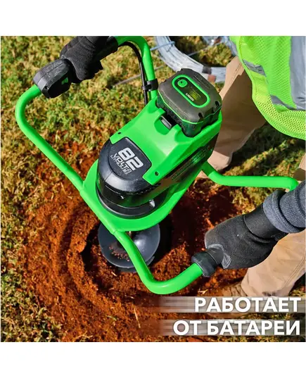 Акк. землебур GREENWORKS GC-AUGER 82V, без АКБ и ЗУ, изображение 6