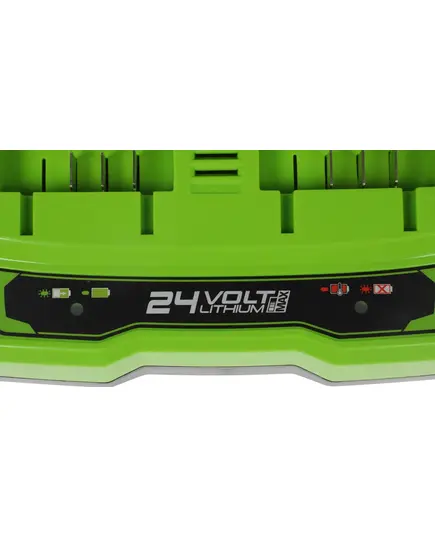 Зарядное устройство GREENWORKS G24C, 24В, 2А, на 2 аккумулятора (2931907qw), изображение 8