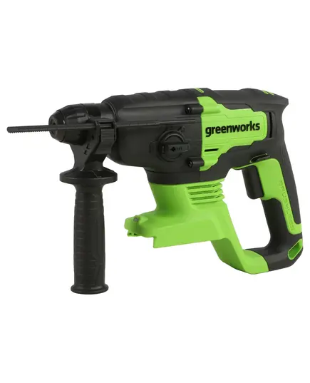Акк. перфоратор GREENWORKS GD24SDS2, 24В, SDS-plus, бесщеточный, 2 Дж, без АКБ и ЗУ  (3803007), изображение 3