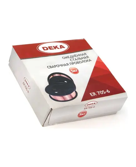 Проволока для сварки DEKA SMART ER70S-6 d=0.8 мм, 5 кг, D200 полирован. (аналог омедненной), изображение 3