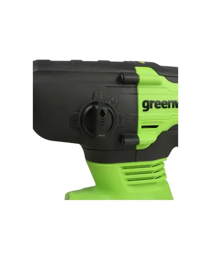 Акк. перфоратор GREENWORKS GD24SDS2, 24В, SDS-plus, бесщеточный, 2 Дж, без АКБ и ЗУ  (3803007), изображение 8