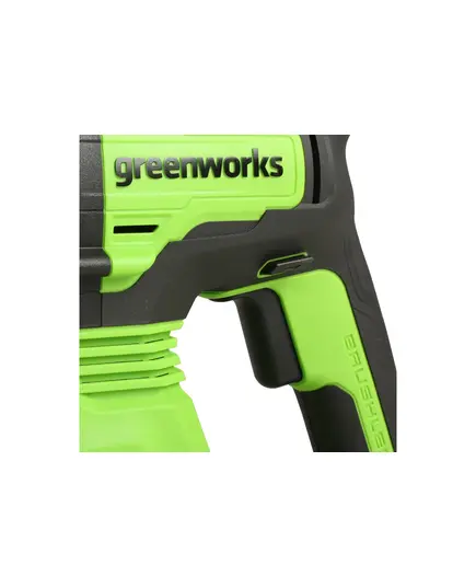 Акк. перфоратор GREENWORKS GD24SDS2, 24В, SDS-plus, бесщеточный, 2 Дж, без АКБ и ЗУ  (3803007), изображение 9