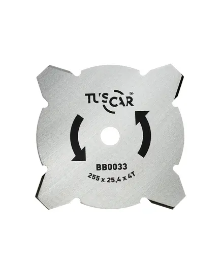 Нож для мотокосы TUSCAR BB0033, Standart, 255x25.4x4T, Grass, изображение 2