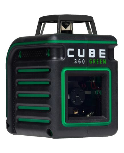 Нивелир лазерный ADA Cube 360 GREEN BASIC Edition, самовыравнивающийся, 40/70 м, точн. ±0.3 мм/1м, изображение 2