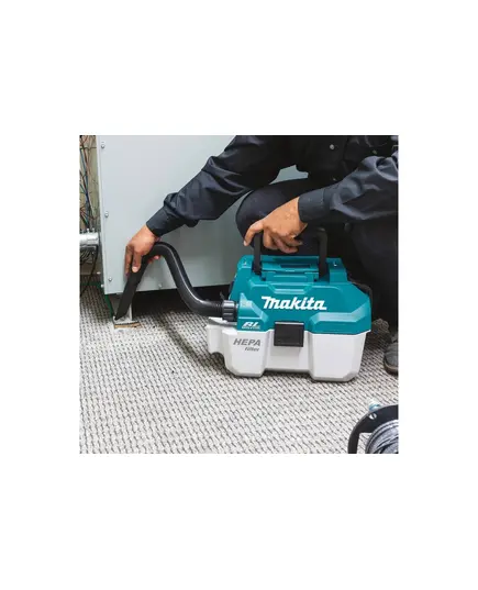 Акк. пылесос MAKITA DVC750LZ, LXT 18В, 1400 л/мин, 64 мбар, 7.5 л, 2 скор., сух./влаж., без АКБ и ЗУ, изображение 6