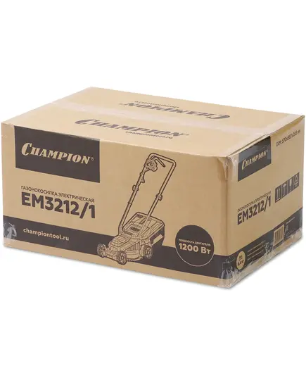 Газонокосилка эл. CHAMPION EM3212/1, 1.2 кВт, пласт. травосб. 30 л, ширина 320 мм, 30-70 мм, 7.1 кг, изображение 11