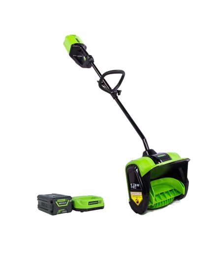 Акк. снегоуборочник GREENWORKS GD60SSK5, 60V, 30 см, бесщеточный, АКБ 5 Ач, ЗУ, изображение 5