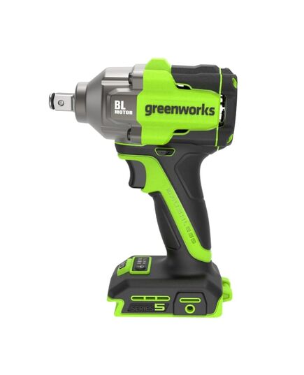 Акк. гайковерт ударный GREENWORKS IW5500, 500 Нм, без АКБ и ЗУ, изображение 3