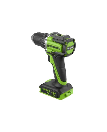 Акк. шуруповерт GREENWORKS DD560, 24В, б/щет, 0-500/0-2000 об/мин, 30/60 Нм, 1.5-13 мм, Antikickback, LED, без АКБ и ЗУ (3708407), изображение 3