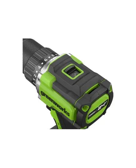Акк. шуруповерт GREENWORKS DD560, 24В, б/щет, 0-500/0-2000 об/мин, 30/60 Нм, 1.5-13 мм, Antikickback, LED, без АКБ и ЗУ (3708407), изображение 11