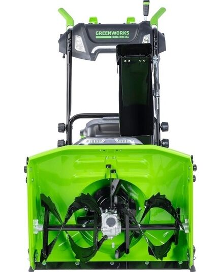 Акк. снегоуборочник GREENWORKS GD82ST56, 61 см, самоходный, бесщеточный, АКБ 82В, 3х8 Ач, быстрое ЗУ 8а (2602807UF3), изображение 3