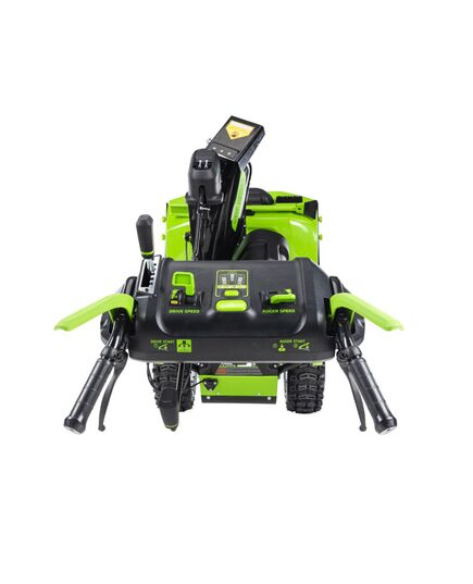 Акк. снегоуборочник GREENWORKS GD82ST56, 61 см, самоходный, бесщеточный, АКБ 82В, 3х8 Ач, быстрое ЗУ 8а (2602807UF3), изображение 4