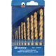 Набор спиральных сверл THORVIK, по металлу d1.0-10.0 мм, 10 предм. HSS TiN в пласт. кейсе, TDBS10, изображение 2 от магазина Планета Инструмент Набор спиральных сверл THORVIK, по металлу d1.0-10.0 мм, 10 предм. HSS TiN в пласт. кейсе, TDBS10, изображение 2