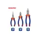 Набор из 3-х инструментов WORKPRO, плоскогубцы 200мм, бокорезы 160мм, длинногубцы 160мм