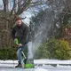 Аккумуляторный снегоуборщик GREENWORKS GD40SSK2, 40V, 30 см, бесщеточный, с 1хАКБ 2 А.ч и ЗУ, снеголопата (2600807UAgw), изображение 8