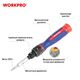 Отвертка WORKPRO с набором бит 9 шт, двойной привод, изображение 2
