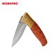 Нож складной с деревянной ручкой 85/195 мм WORKPRO, изображение 2