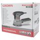 Эксцентриковая шлифовальная машина CROWN CT13560V, 300 Вт, 6000-13000 об/мин, 125 мм, 2 мм, изображение 9