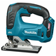 Аккумуляторный лобзик MAKITA JV002GZ, XGT BL 40В, XPT, Soft no Load, ход 26 мм, рез 135 мм, эл. тормоз, регул. оборотов