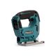 Аккумуляторный лобзик MAKITA JV101DWAE, 10.8 В, 2х2 Ач Li-ion (слайдер), 0-2900 об\м, ход 18 мм, рез 65 мм, 1.9 кг, чем, 3-маятн, изображение 3