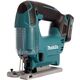 Аккумуляторный лобзик MAKITA JV101DWAE, 10.8 В, 2х2 Ач Li-ion (слайдер), 0-2900 об\м, ход 18 мм, рез 65 мм, 1.9 кг, чем, 3-маятн