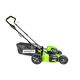 Аккумуляторная газонокосилка GREENWORKS GD60LM46HP, 60В, 4 А.ч, зу, шир. скаш. 46 см, 60 л, 7 уровней, б/щ, 3в1, мульч, без АКБ и ЗУ, изображение 2