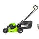 Аккумуляторная газонокосилка GREENWORKS GD60LM46HP, 60В, 4 А.ч, зу, шир. скаш. 46 см, 60 л, 7 уровней, б/щ, 3в1, мульч, без АКБ и ЗУ, изображение 3