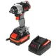 Акк. гайковерт P.I.T. PIW20H-300B/4 IMPACT, бесщеточный, 20 В, 300 Нм, 1/2"+HEX 1/4", 1х4 Ач, ЗУ, кейс, изображение 5