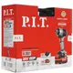 Акк. гайковерт P.I.T. PIW20H-300B/4 IMPACT, бесщеточный, 20 В, 300 Нм, 1/2"+HEX 1/4", 1х4 Ач, ЗУ, кейс, изображение 9