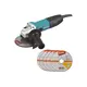 Угловая шлиф.машина MAKITA GA5030RX9, 125 мм, 720 Вт, 11000 об/мин, плавный пуск, функция антирестарта, D-18770 – 5 шт (125х1,2 мм)