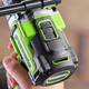 Акк. дрель-шуруповёрт GREENWORKS GD24DD140, 24 В, ударная , б/щет, 0-550/0-2100 об/мин, 70/140 Нм, Anti-kickback, 5 Ач, ЗУ, изображение 10