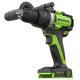 Акк. дрель-шуруповёрт GREENWORKS GD24DD140, 24 В, ударная , б/щет, 0-550/0-2100 об/мин, 70/140 Нм, Anti-kickback, 5 Ач, ЗУ, изображение 6