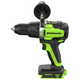 Акк. дрель-шуруповёрт GREENWORKS GD24DD140, 24 В, ударная , б/щет, 0-550/0-2100 об/мин, 70/140 Нм, Anti-kickback, 5 Ач, ЗУ, изображение 4