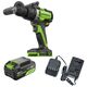 Акк. дрель-шуруповёрт GREENWORKS GD24DD140, 24 В, ударная , б/щет, 0-550/0-2100 об/мин, 70/140 Нм, Anti-kickback, 5 Ач, ЗУ