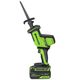 Акк. пила сабельная GREENWORKS GPT-CRS-25, б/щет, 24V, 0-3000 об/мин, рез 80 мм дер, LED, 1х4 Ач, ЗУ, кор (1200507CUB), изображение 2