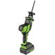 Акк. пила сабельная GREENWORKS GPT-CRS-25, б/щет, 24V, 0-3000 об/мин, рез 80 мм дер, LED, 1х4 Ач, ЗУ, кор (1200507CUB), изображение 9