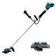 Аккумуляторный триммер MAKITA DUR368APT2, LXT BL 2х18 В, 550 Вт, велорукоятка, нож 4T, d-23см, М10xLH, (2xBL1850B, DC18RD), изображение 4