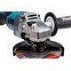 Акк. угловая шлиф. машина MAKITA GA005GU201, XGT BL 40В, 125 мм, 8500 об/м, 2x4.0Ач. BL4040F, DC40RA, Makpac4, изображение 6