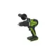 Акк. шуруповерт ударный GREENWORKS GD24DD140, 24 В, 140 Нм, 0-550/2100 об/мин, БЗП 13 мм, бесщеточный, без АКБ и ЗУ (3707607), изображение 4
