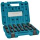 Набор головок MAKITA ударных удлиненных торцовых Impact Black 1/2", 14 шт (10, 11, 12, 13, 14, 16, 17, 19, 21, 22, 24, 27, 30, 32 мм)