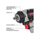 Акк. гайковерт P.I.T. PIW20H-600A SOLO, бесщеточный, 20 В, 600 Нм, 1/2", 3 ск, 0-2800 уд/мин, изображение 2