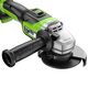 Акк. угловая шлиф. машина GREENWORKS GD24AG, 125 мм, 24 В, 1x4 Ач, 10500 об/мин, бесщеточная, ЗУ, коробка (3200207CUB), изображение 4