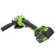 Акк. угловая шлиф. машина GREENWORKS AG590, 125 мм, 24 В, 1х5 Ач, 8500 об/мин, бесщеточная, Anti-Kickback, ЗУ, сумка (3201007CUG), изображение 6