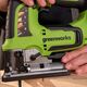 Акк. лобзик GREENWORKS GD24JS120, б/щет, 120 мм, 0-3500 об/мин, 4-ст. маятник, LED, 1х2 Ач, ЗУ, кор. (3601407CUA), изображение 13