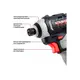 Акк. винтоверт P.I.T. PSD12K-120A SOLO, IMPACT, бесщёточный, 12В, 120 Нм, 3 ск, 0-4300 уд/мин, HEX 1/4", изображение 5