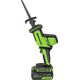 Акк. пила сабельная GREENWORKS GPT-CRS-25, б/щет, 0-3000 об/мин, рез 80 мм, LED, 1х4 Ач, ЗУ, кор. (1200507CUB), изображение 2