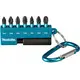 Набор бит MAKITA Impact Black 25 мм 8 шт. (PH1, 2XPH2, PH3, PZ1, PZ2, PZ3, магнитный держатель)